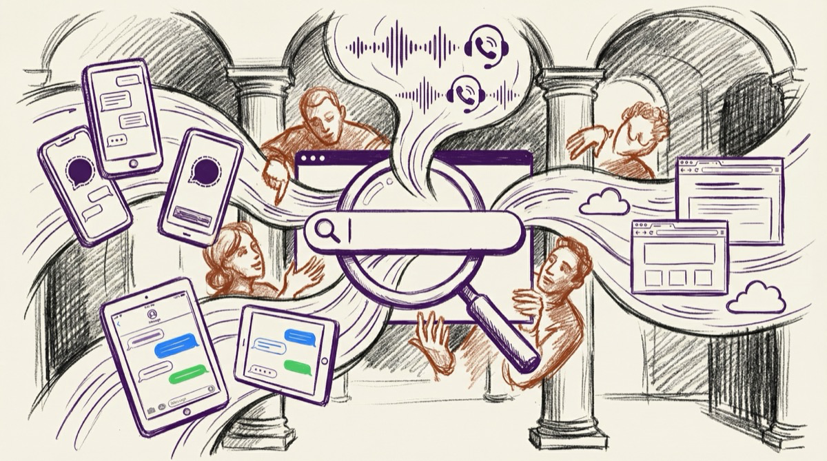 Universal Conversation Search Header